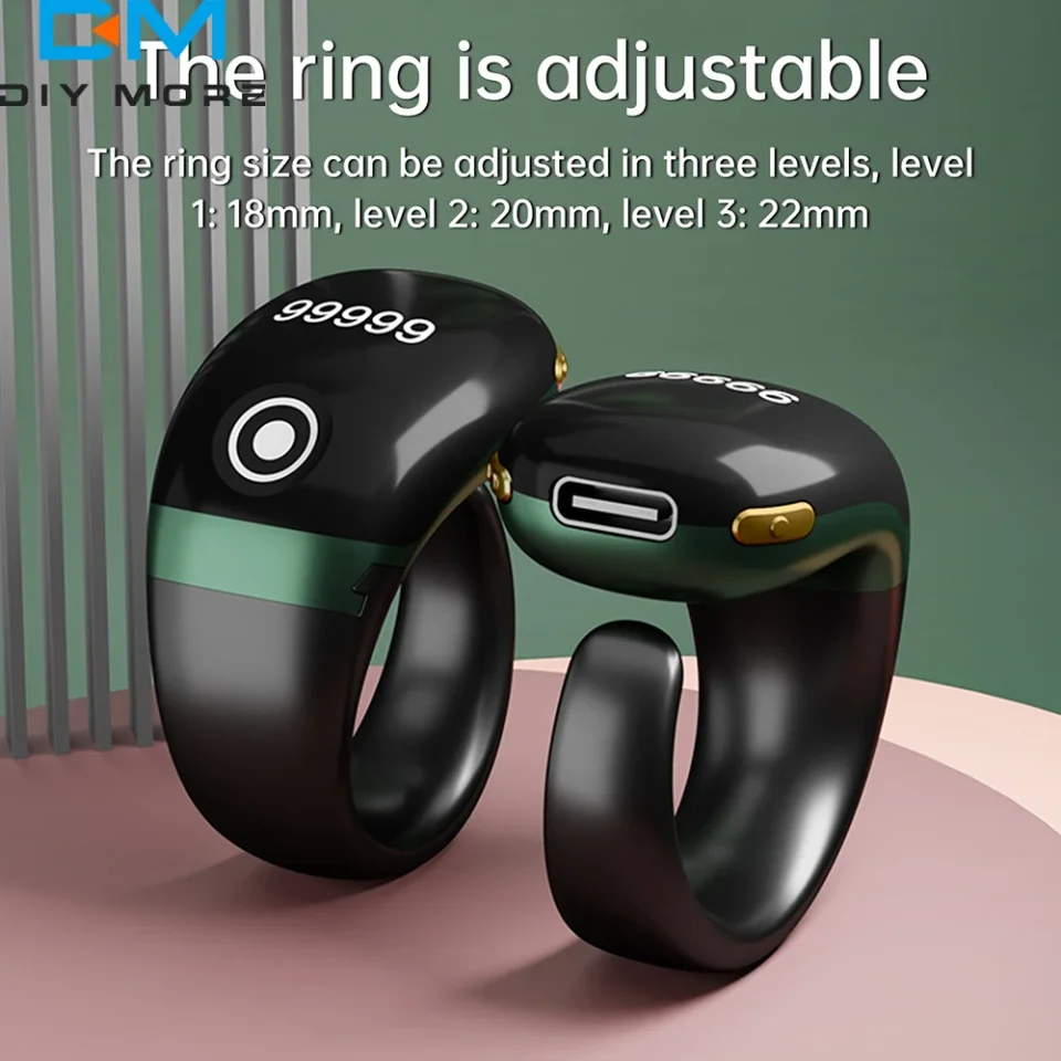 Contador de dedo con aplicación inteligente S7pro, contador electrónico Bluetooth con anillo inteligente tipo C