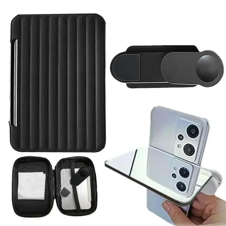 Espejo Horizontal Vertical para cámara de teléfono inteligente, espejo de disparo reflejo del cielo, Clip reflectante para teléfono móvil, disparo de teléfono
