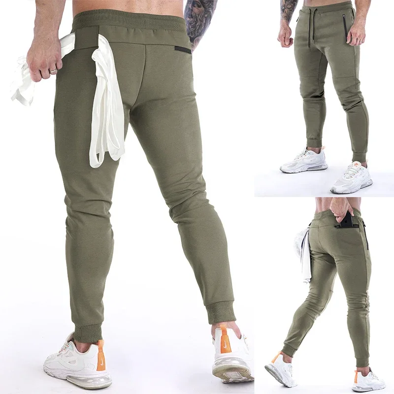 Pantalones informales a la moda para hombre, pantalones deportivos para gimnasio, pantalones de chándal de entrenamiento para hombre, pantalones para correr, pantalones Cargo tipo lápiz, ropa para hombre