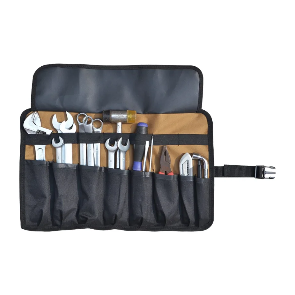 Bolsas de herramientas Oxford, kit de herramientas portátil de almacenamiento, carrete plegable, organizador de electricistas, bolsas multiusos para Kit de herramientas de reparación de automóviles