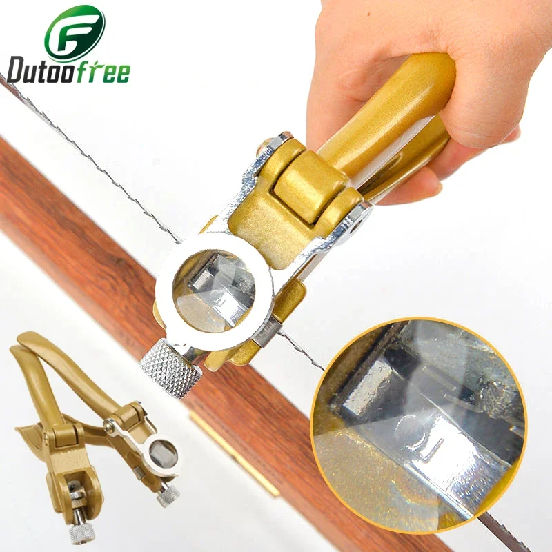 Juego de dientes de sierra de acero de aleación endurecida, herramienta de ajuste de dientes para sierra de yunque, sierra manual para carpintería, extractor de sierra portátil, abrazadera.