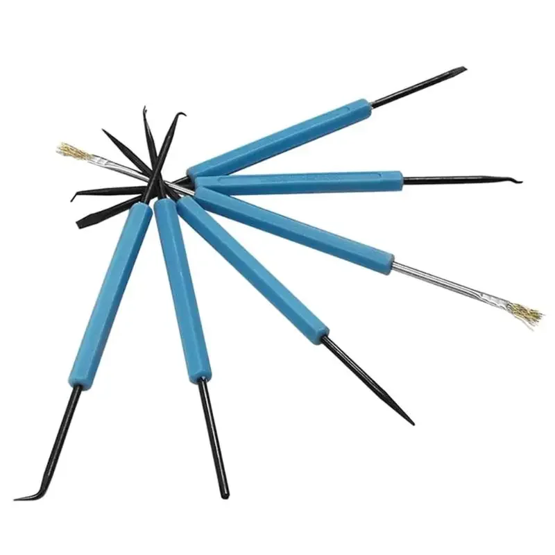 Kit de herramientas de ayuda para desoldar, herramientas auxiliares de soldadura, trabajo de soldadura, asistencia electrónica de calor para reparación de limpieza de molienda