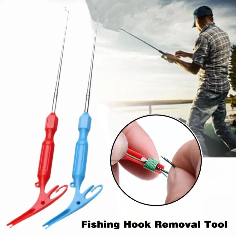 Herramientas de atado de anzuelos de pesca, Extractor de seguridad 3 en 1, desgorgador de aparejos, nudo de clavo de mosca de acero, herramienta de removedor rápido de nudos