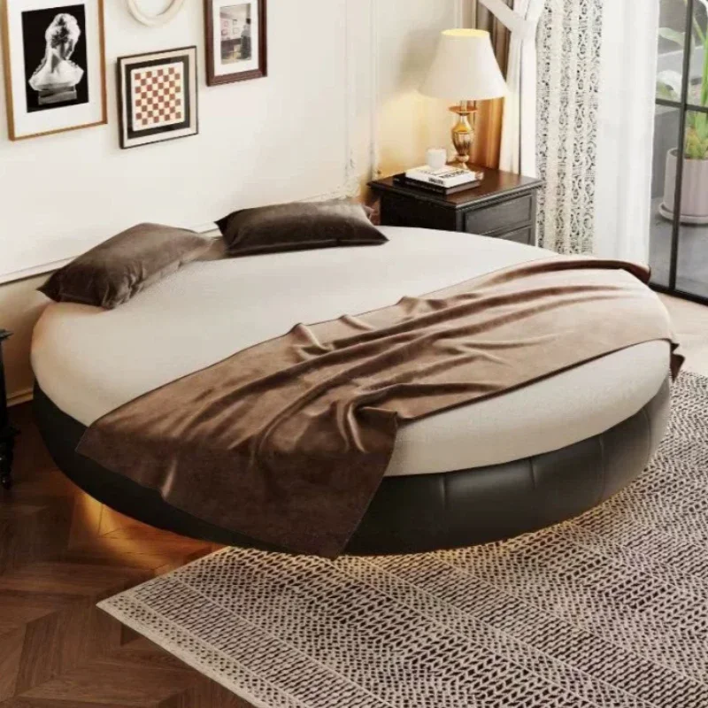 Camas Únicas Europeas para Adultos, Camas Tatami con Estructura, Camas de Piso Tipo Isla, Camas con Dosel de Lujo, Camas de Dormitorio, Conjuntos de Muebles para Dormitorio