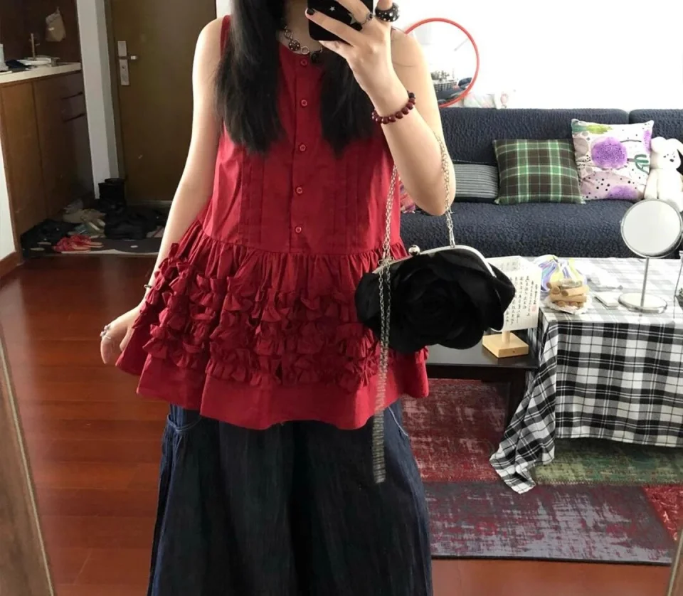 Chaleco con tirantes para mujer para principios de verano, camiseta sin mangas con cordones, top holgado