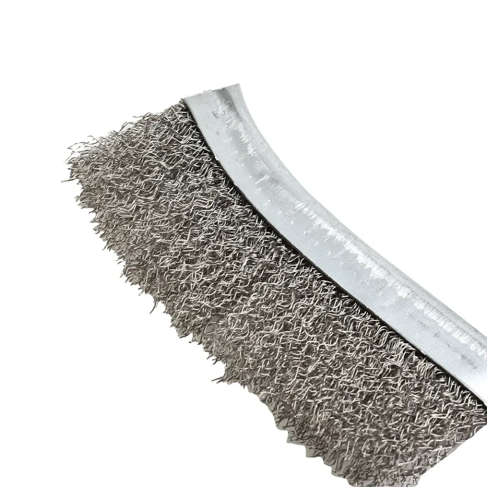 Cepillo de alambre de acero inoxidable para limpieza, eliminación de óxido de Metal, preparación de costura de soldadura, cepillo de mano de alambre de alta resistencia, cerdas de acero para óxido