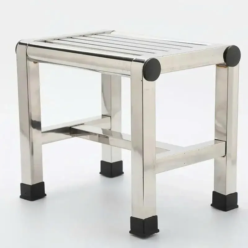 Taburete de Acero Inoxidable, Duradero, Hermoso, Resistente a la Corrosión, para Baño, Ducha, Recolección de Vegetales, Uso Doméstico
