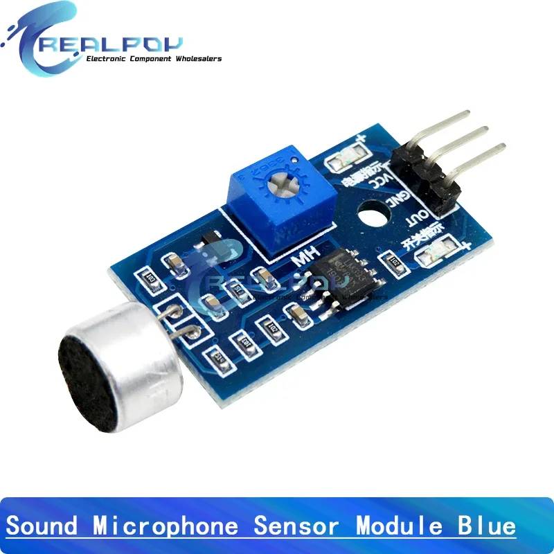 Módulo de Sensor de detección de sonido, módulo VOS, interruptor operado por voz, micrófono para interruptores Arduino, Hogar Inteligente