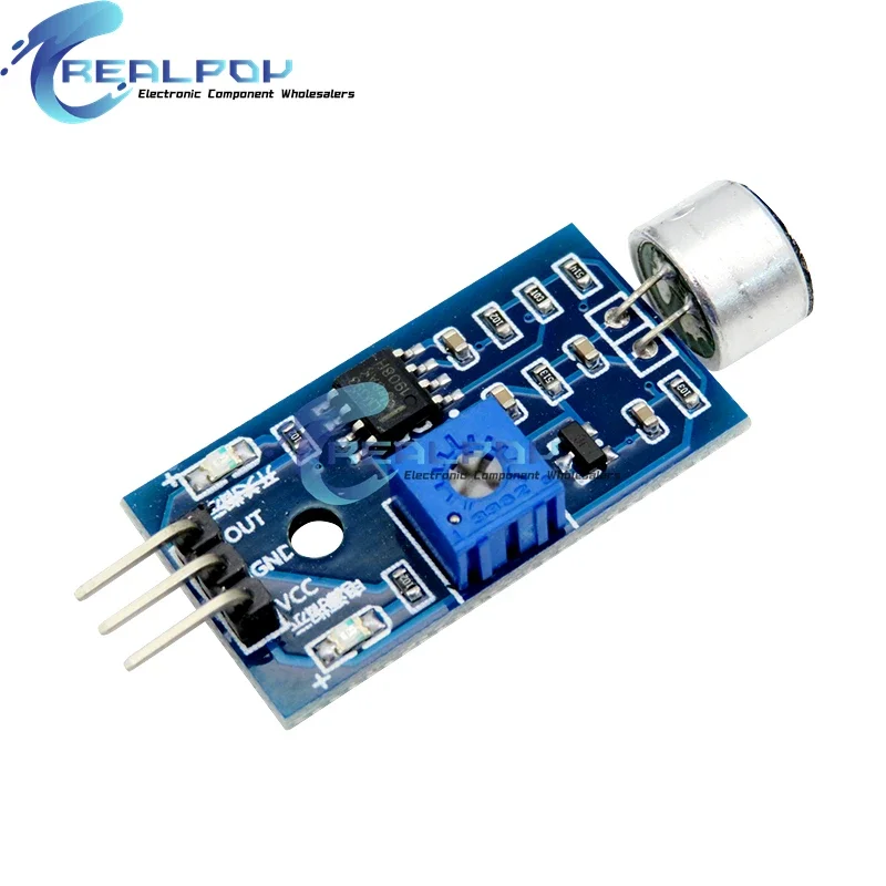 Módulo de Sensor de detección de sonido, módulo VOS, interruptor operado por voz, micrófono para interruptores Arduino, Hogar Inteligente