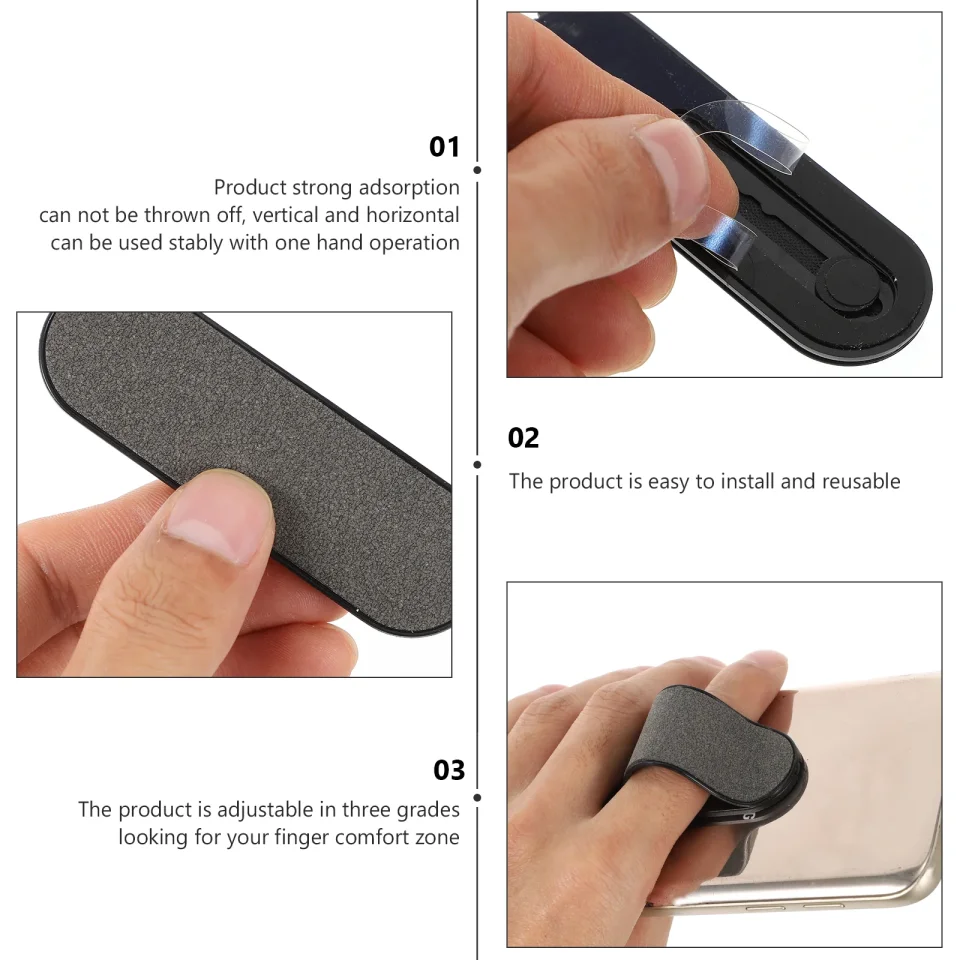 Correa para el dedo, accesorio para teléfono, soporte para anillo de teléfono, agarre seguro, accesorio para teléfono móvil, soporte para teléfono