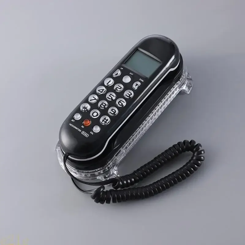 Teléfono fijo moderno del tamaño mano E21E con remarcación pantalla LCD con flash llamada