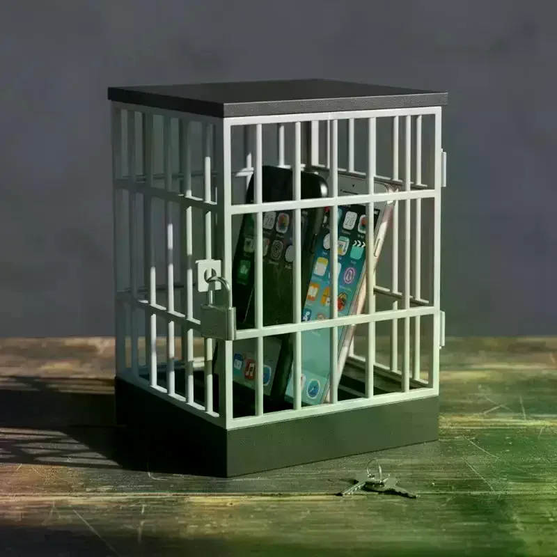 1 unidad de caja de seguridad para teléfono móvil con temporizador, soporte de bloqueo para smartphones, dispositivo de almacenamiento para aula, hogar y oficina