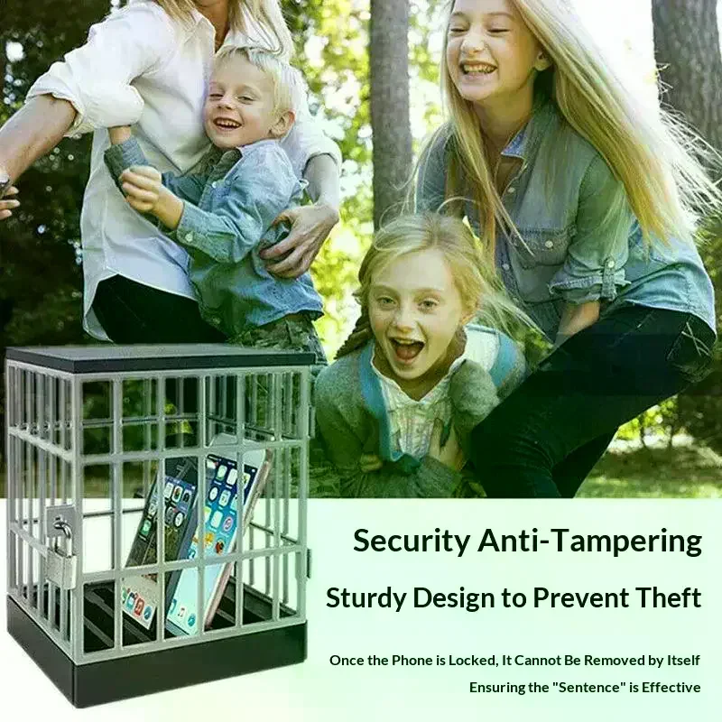 1 unidad de caja de seguridad para teléfono móvil con temporizador, soporte de bloqueo para smartphones, dispositivo de almacenamiento para aula, hogar y oficina