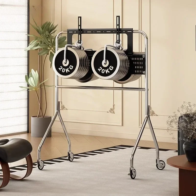Soporte de TV de acero inoxidable multifuncional de lujo con estante de almacenamiento para sala de estar, oficina, dormitorio, televisores de 32-75 pulgadas, moderno y sencillo