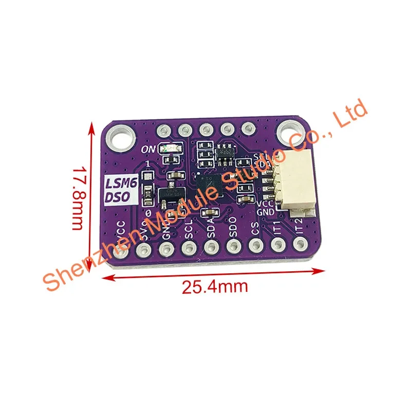 Módulo LSM6DSO |   Módulo de Sensor de 6 Ejes con Acelerómetro de 3 Ejes y Giroscopio de 3 Ejes |   Sensor de Actitud de Alto Rendimiento