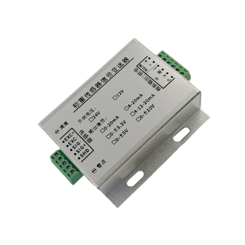 Acondicionador de Señal de Alta Precisión con 1-8 Entradas de Puente, Compatible con 350Ω, Transmisor de Señal de Salida 0-10V/4-20mA para Pesaje