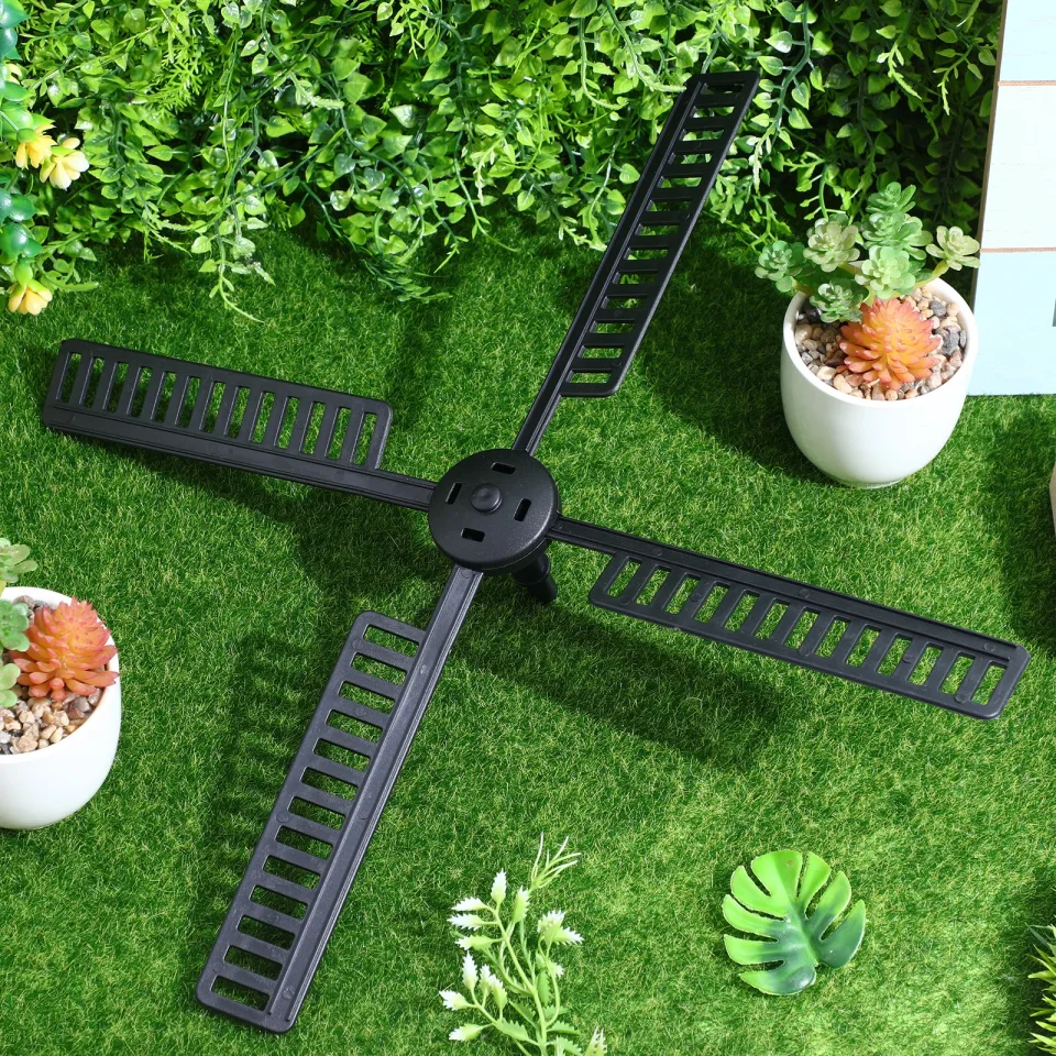 1 Juego de Accesorios de Faro de Plástico con Molino de Viento, Decoración Solar para Jardín y Exteriores, Aspas Giratorias, Resistente al Agua y a la Intemperie