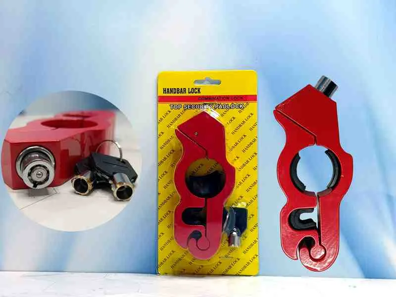 CANDADO ROJO ALUM P/MOTO 12054R