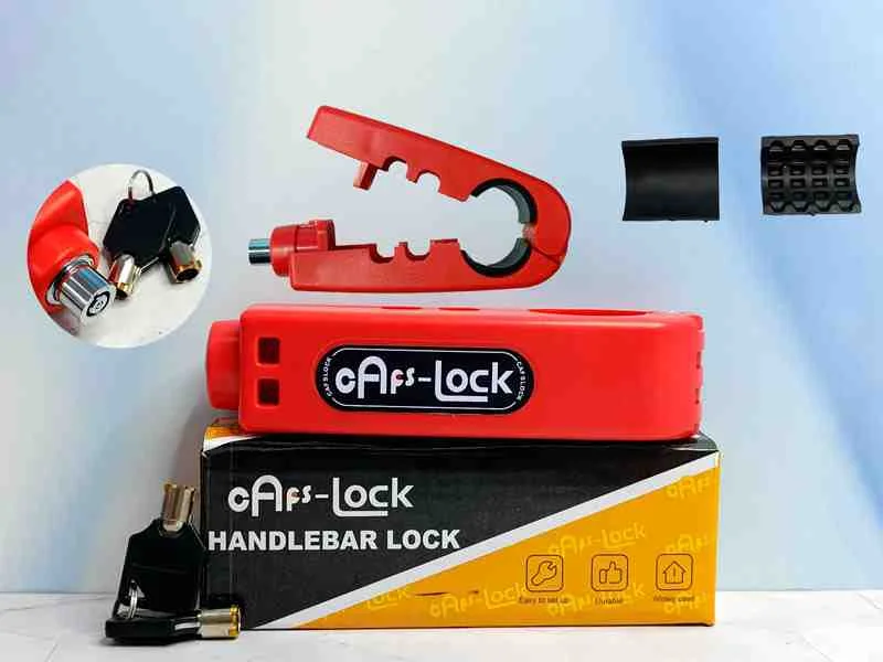 CANDADO ROJO CAPS- LOCK P/MOTO PEQ 12057R