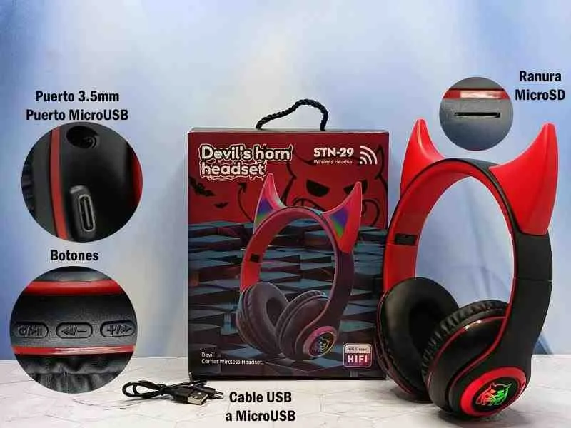 AUD BT STN-29 CUERNOS HEADSET