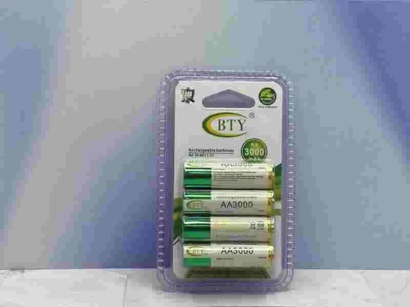 BATERIA BTY RECARGABLE AAX4 1.2V 3000MAH