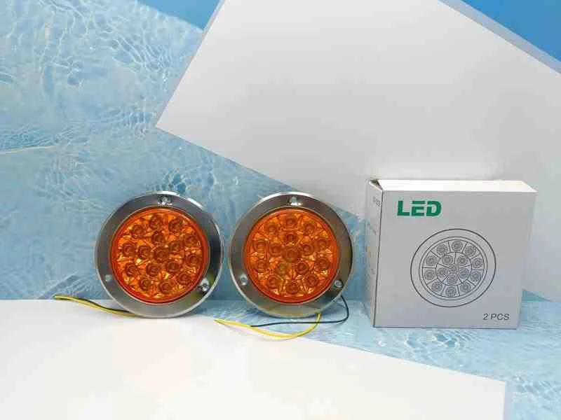 PAR STOP 24V BD- CROM-GR REDO 16L AMARILLO 14.5CM 11394AM