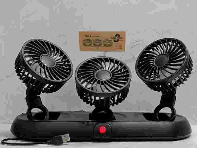 VENTILADOR TRIPLE USB 5V VEHICLE FAN F306-X3-5V
