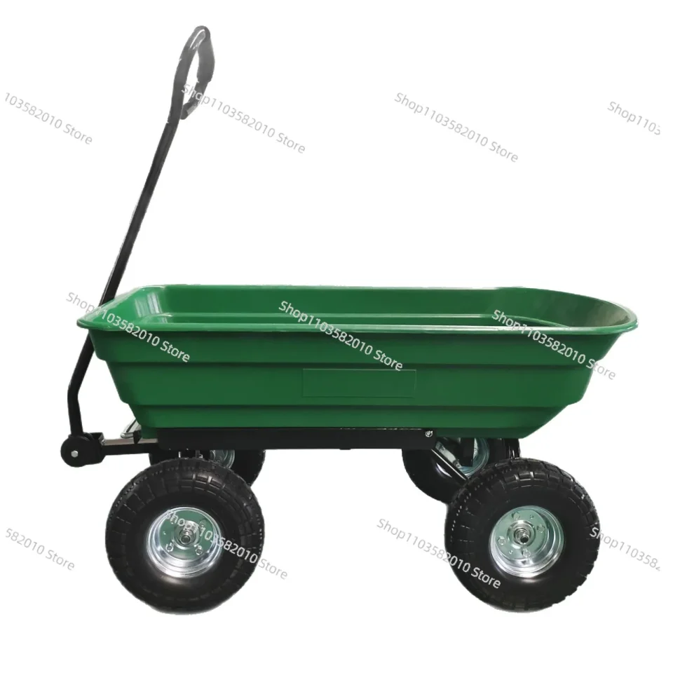 Tractor de carga para jardinería, herramienta de jardín, camión volquete de basura para jardín