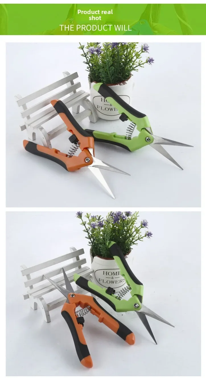 Tijeras para ramas de flores antideslizantes y que ahorran mano de obra, tijeras de podar, tijeras para frutas y verduras, tijeras de jardín
