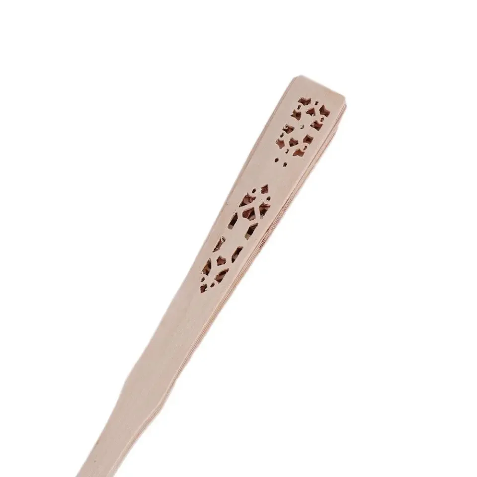 Abanicos de Madera de Sándalo para el Hogar, Abanicos Perforados, Accesorios para Fotos, Abanicos de Mano con Flores, Abanicos Plegables, Abanicos de Mano Huecos para Danza