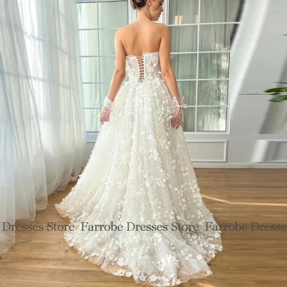Vestidos elegantes para mujer para fiesta de noche, vestido de fiesta de encaje/columna, vestido largo de cumpleaños desmontable con escote en forma de corazón de marfil