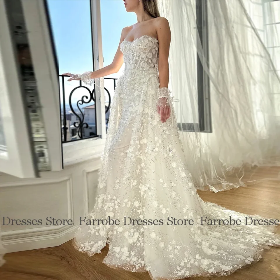 Vestidos elegantes para mujer para fiesta de noche, vestido de fiesta de encaje/columna, vestido largo de cumpleaños desmontable con escote en forma de corazón de marfil