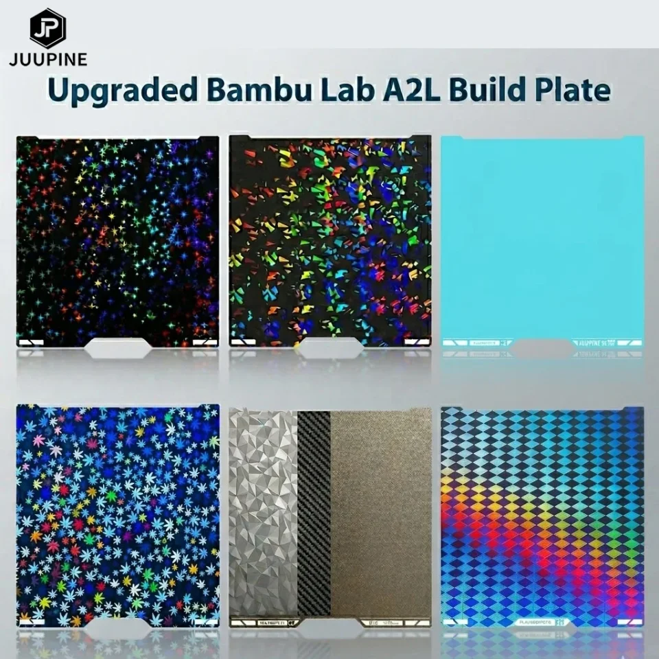 Placa de Impresión Bambulab A2L, Excelente Adhesión, Compatible con Cama Fría y Caliente, Reutilizable, Textura Lisa, Fácil de Remover, Accesorios A2L