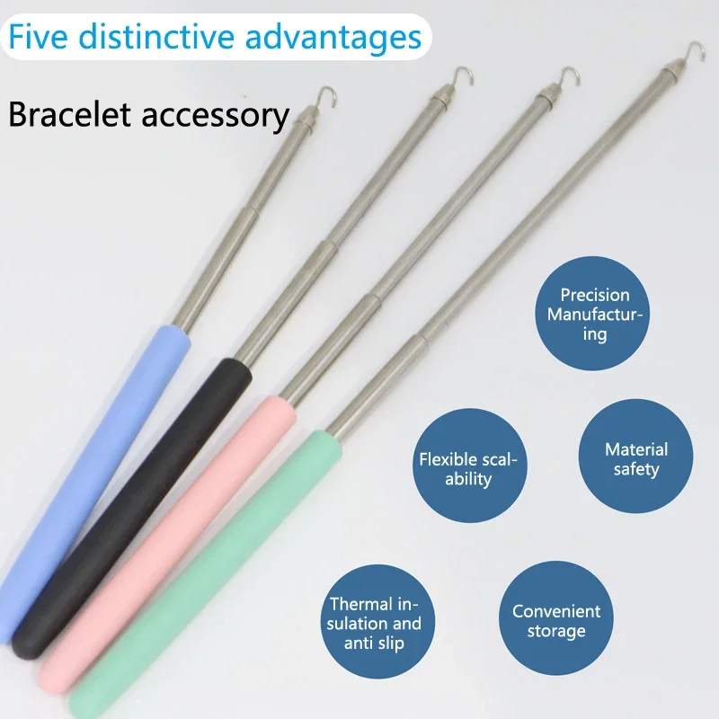 Herramienta de Ayuda para Cerrar Pulseras, Herramienta para Usar Joyería, Pinza de Ayuda para Fijar Pulseras, Clip de Apertura Rápida