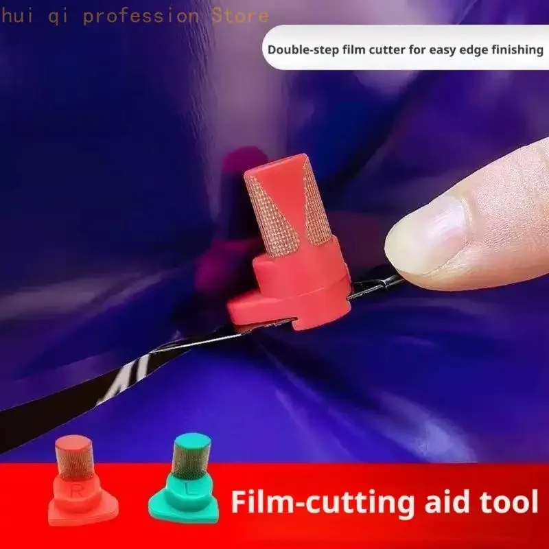 Juego herramientas guía corte molduras automotrices para película envolvente y película pintura, par magnético para
