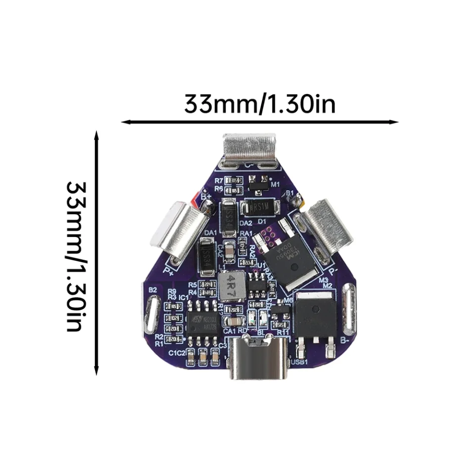 Placa de protección de carga de batería 3S BMS 12,6 V 20A módulo de placa de circuito de protección de batería de litio de iones de litio para herramientas eléctricas