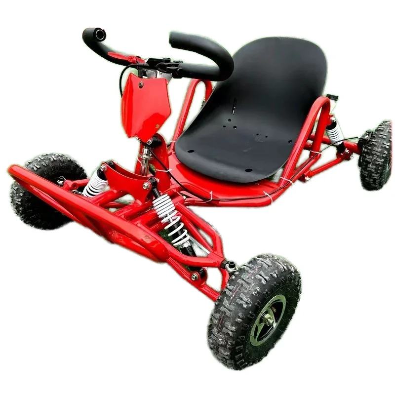 China barato 80cc combustible gasolina motor de gasolina eléctrico todoterreno carreras Karting coche Pedal niños adultos Go Kart gasolina Karts