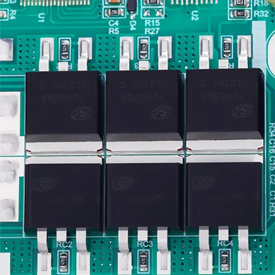 Bisida-batería Lifepo4 BMS 12S/15S/16S, 3,2 V, 36V/48V/51,2 V, puerto común con equilibrio y NTC, diez protecciones funcionales