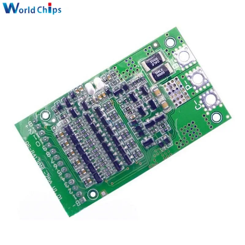 BMS 6S 7S 8S 9S 10S 11S 12S 13S 25A 4,2 V Li-ion de litio Lifepo4 Placa de protección de carga de batería Lifepo4 paquete BMS PCB PCM