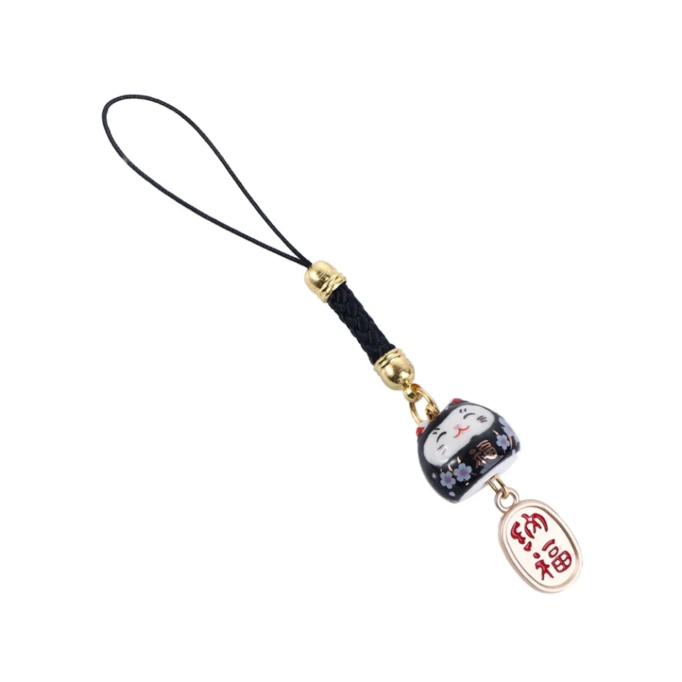 Accesorios, bolso de buena suerte, colgante, decoración para bolso, abalorio para teléfono, cordones para teléfono, cuerda para colgar, cordón de gato de la suerte, correas para teléfono móvil