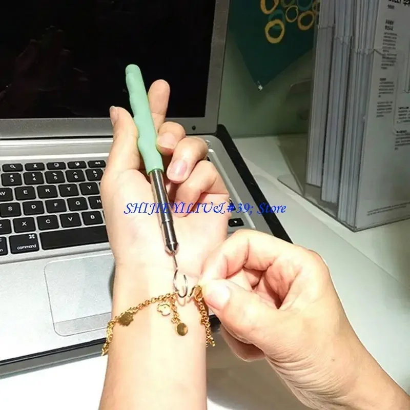 E21F desgaste pulsera botón gancho señoras pulsera accesorios artefacto auxiliar