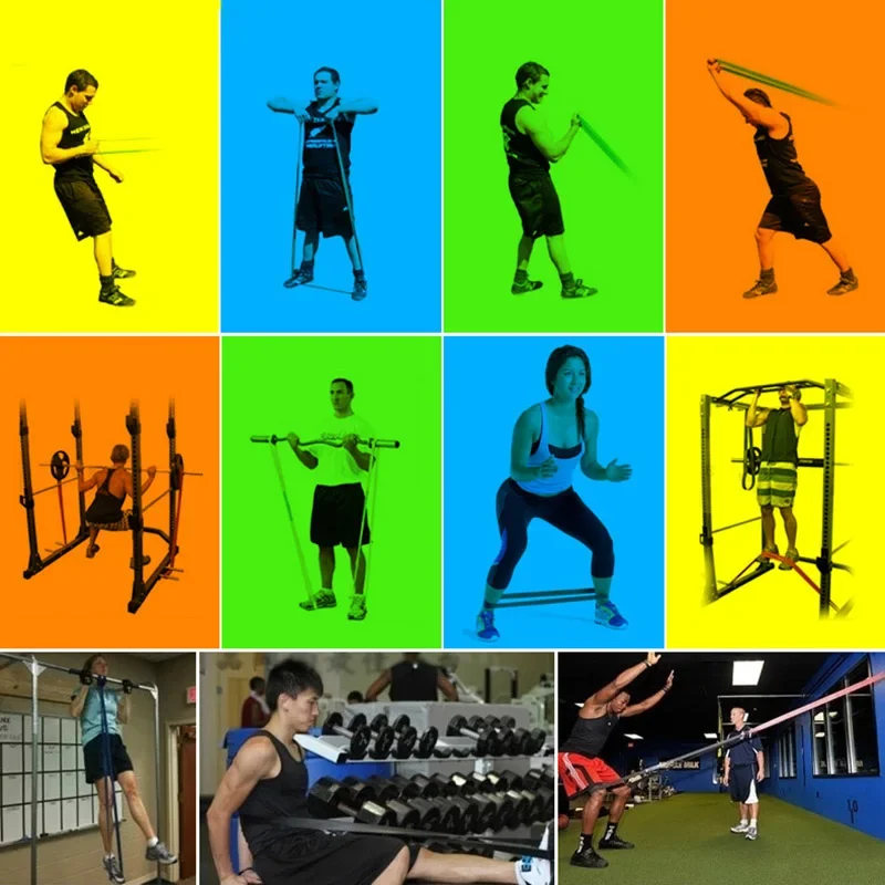Banda de resistencia ejercicio banda elástica entrenamiento Ruber Loop fuerza Pilates Fitness equipo entrenamiento expansor Unisex