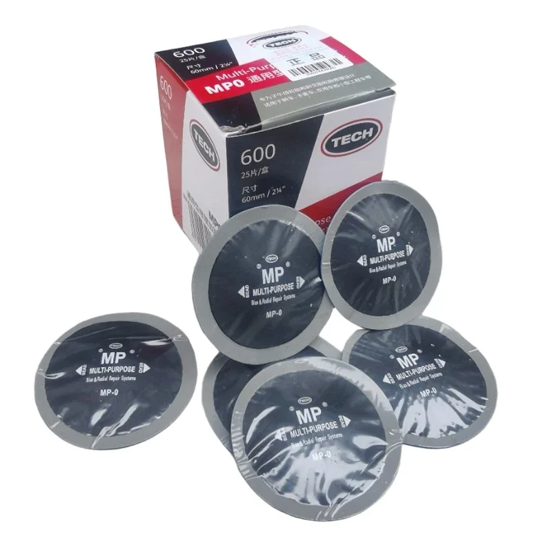 20 piezas de láminas de caucho de alta calidad para reparación de neumáticos radiales y diagonales de camiones, con un diámetro de 60 mm