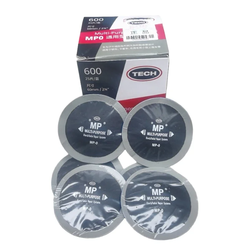 20 piezas de láminas de caucho de alta calidad para reparación de neumáticos radiales y diagonales de camiones, con un diámetro de 60 mm