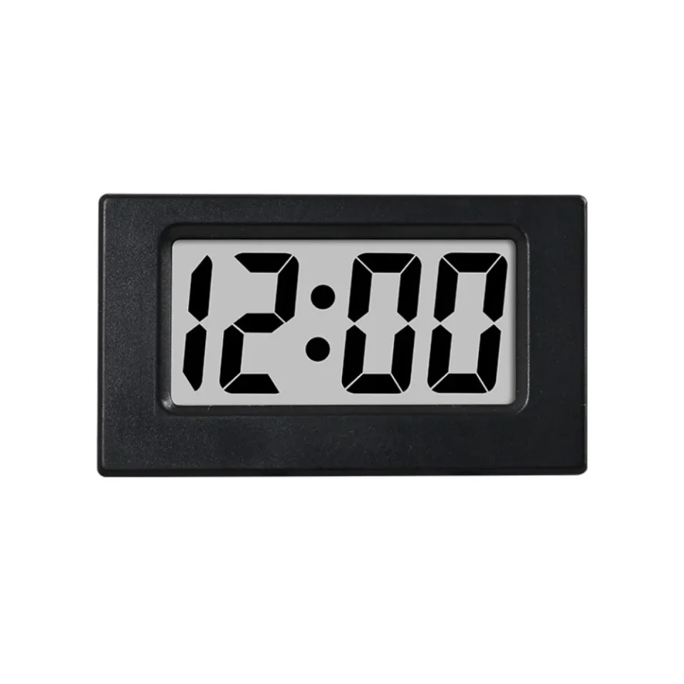 Reloj Digital LED Simple portátil, pantalla de tiempo silencioso, Mini reloj triangular, bonito reloj electrónico de escritorio para oficina