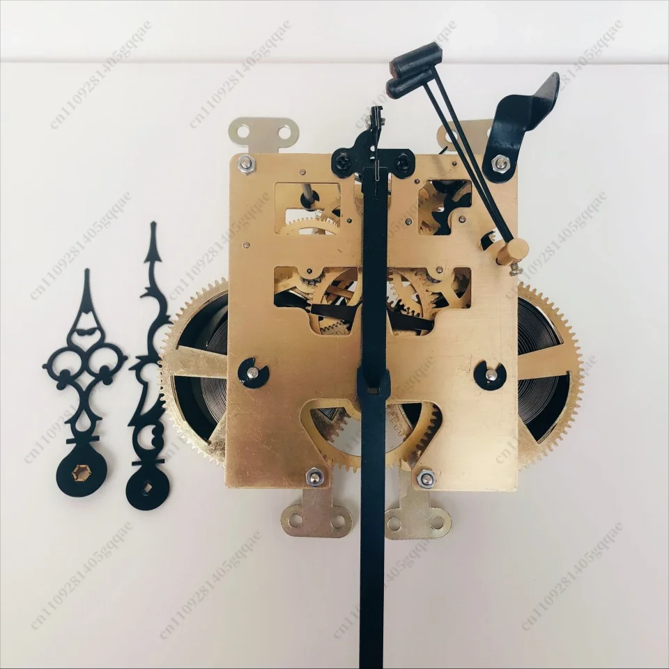 Accesorios de movimiento de reloj de cobre macizo de cuerda mecánica estilo antiguo, 31 días