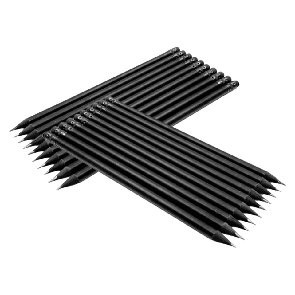 20 piezas lápiz negro, lápices de dibujo de madera, herramientas de bocetos resistentes para escribir, dibujar, garabatos, uso escolar para artistas