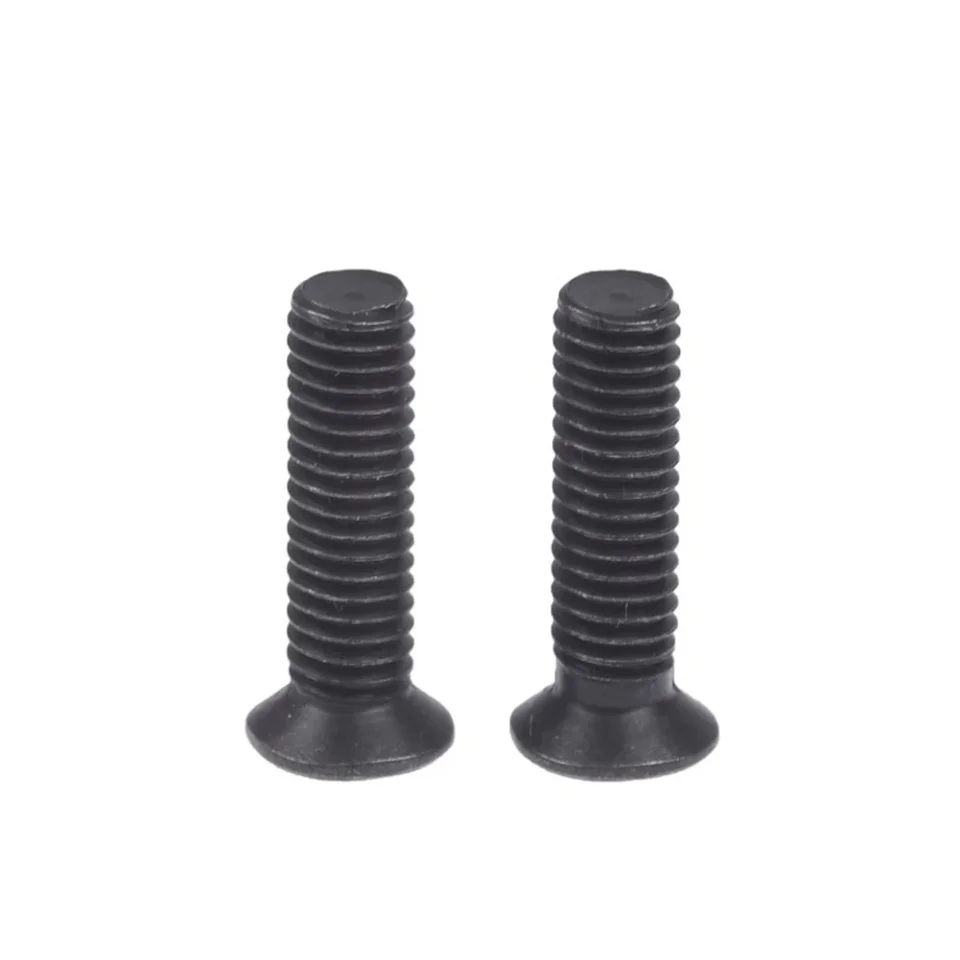 6 uds tornillo de fijación M5 20mm M6 22mm rosca izquierda para 1/2 ''UNF 3/8''UNF vástago de portabrocas tornillos de perno avellanados planos