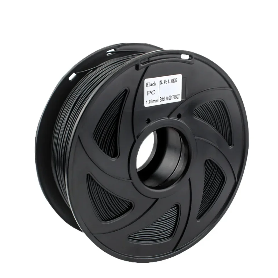 Material de impresión 3D de filamento de PC, 1KG, 1,75mm, policarbonato Premium, fuerte resistencia a la temperatura termoplástica