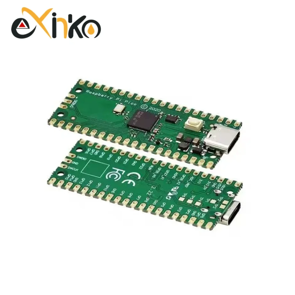1-10 Uds Raspberry Pi Pico Board RP2040 Dual-Core 264KB ARM microordenadores de baja potencia Cortex-M0 de alto rendimiento + procesador TYPE-C